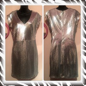AKIRA “GLAM” Silver Party Dress